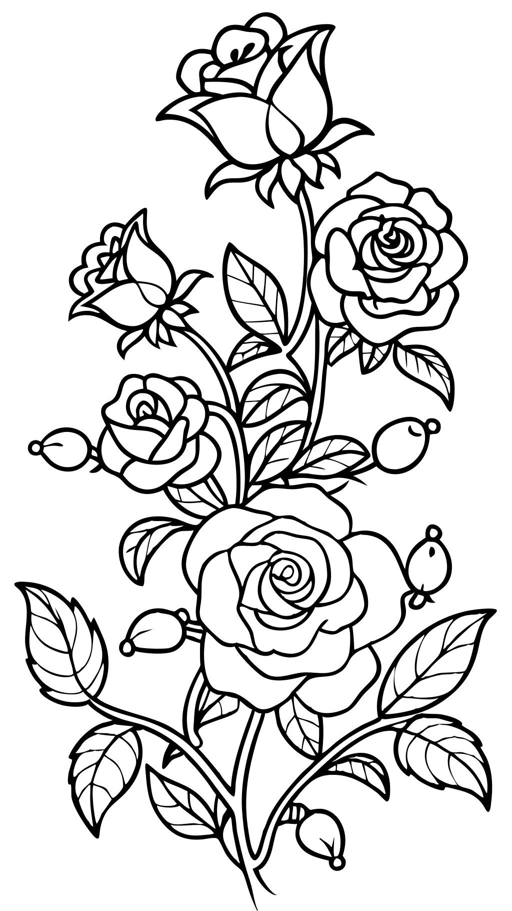 coloring page for adults flowers